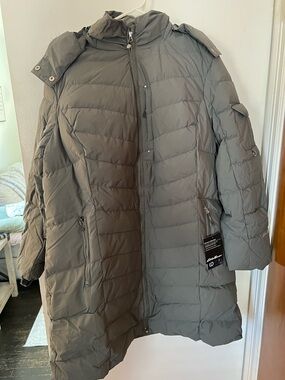 Eddie Bauer Gray Puffer Coat